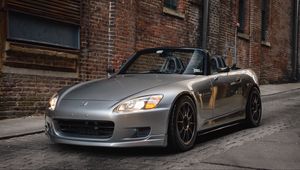 Preview wallpaper honda s2000, honda, car, silver