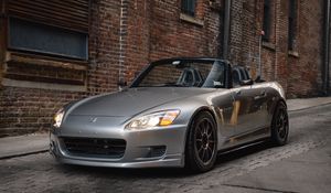 Preview wallpaper honda s2000, honda, car, silver