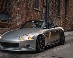 Preview wallpaper honda s2000, honda, car, silver