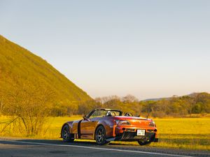 Preview wallpaper honda s2000, honda, car, red, sports car, back view