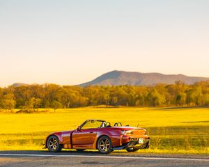 Preview wallpaper honda s2000, honda, car, red, cabriolet