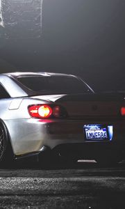 Preview wallpaper honda s2000, honda, rear view, night