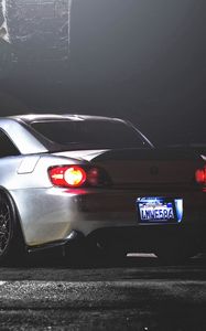 Preview wallpaper honda s2000, honda, rear view, night