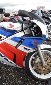 Preview wallpaper honda vfr400r, honda, motorcycle