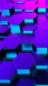 Preview wallpaper honeycomb, hexagon, 3d, volume