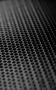 Preview wallpaper honeycomb, surface, iron, circles