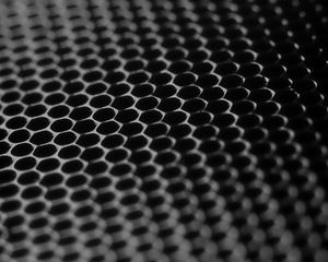 Preview wallpaper honeycomb, surface, iron, circles