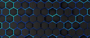 Preview wallpaper honeycomb, volume, iron