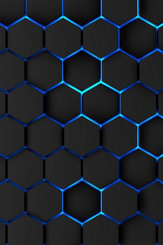320x480 Wallpaper honeycomb, volume, iron