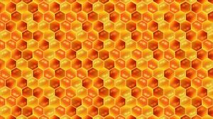 Preview wallpaper honeycombs, honey, pattern, texture, patterns