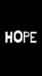 Preview wallpaper hope, inscription, word, text, minimalism