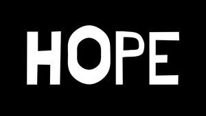 Preview wallpaper hope, inscription, word, text, minimalism