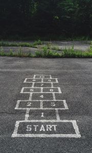 Preview wallpaper hopscotch, playground, asphalt