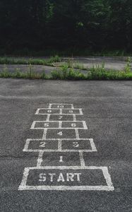 Preview wallpaper hopscotch, playground, asphalt