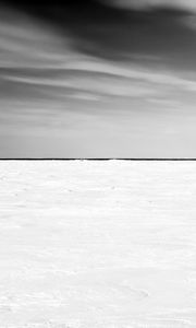 Preview wallpaper horizon, ice, snow, winter, sky, bw