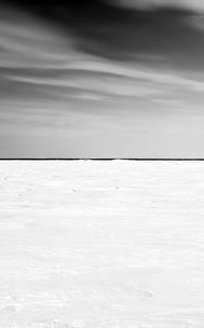 Preview wallpaper horizon, ice, snow, winter, sky, bw