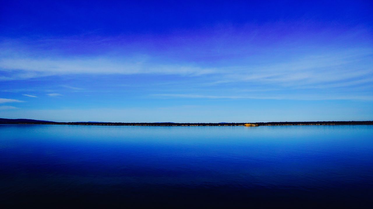 Wallpaper horizon, lake, river, water