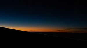 Preview wallpaper horizon, night, sunset, sky, dark