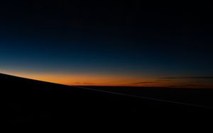 Preview wallpaper horizon, night, sunset, sky, dark