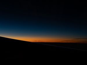 Preview wallpaper horizon, night, sunset, sky, dark