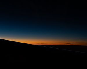 Preview wallpaper horizon, night, sunset, sky, dark