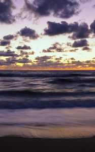 Preview wallpaper horizon, sea, beach, waves