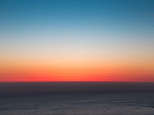 Preview wallpaper horizon, sea, sunset, sky