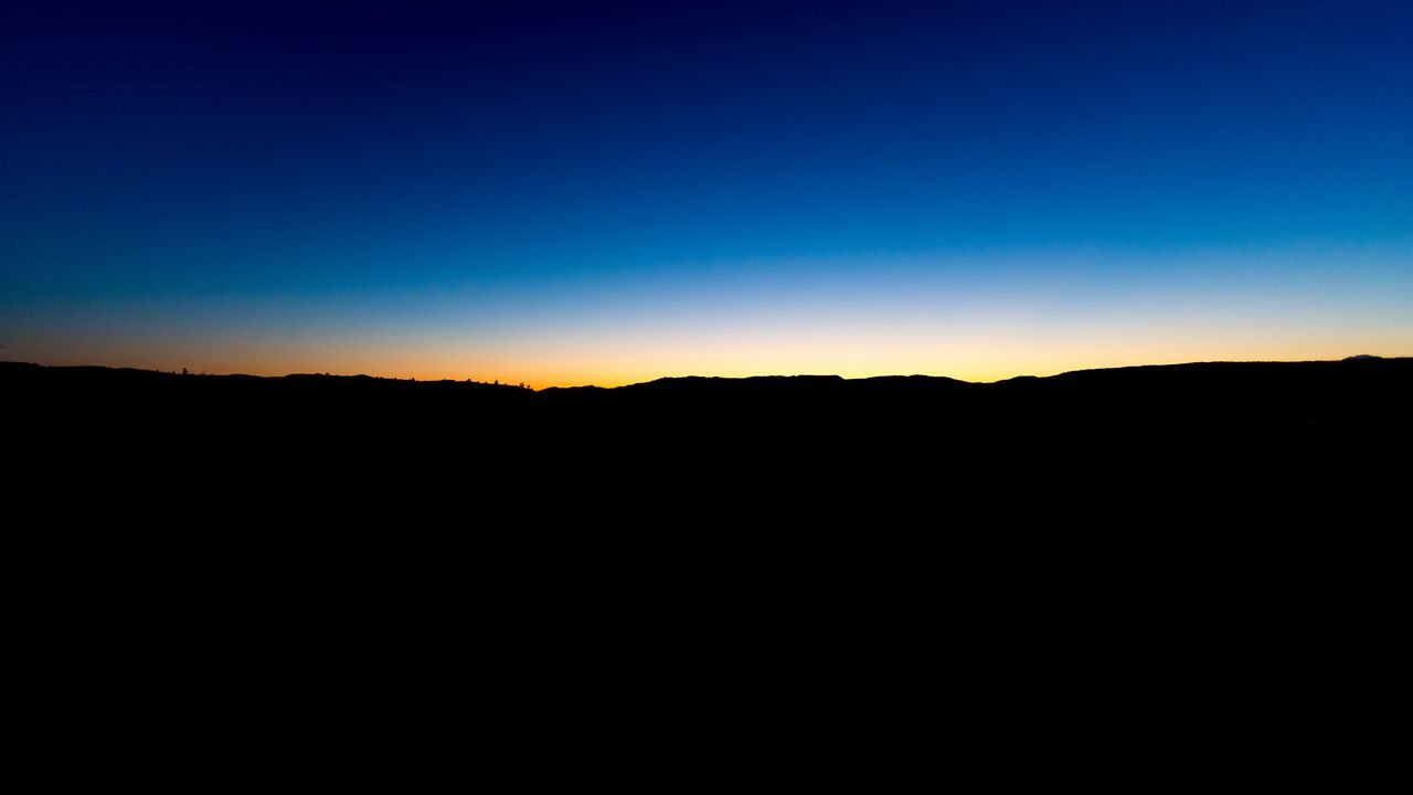 Wallpaper horizon, sky, sunset, night