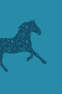 Preview wallpaper horse, drawing, background, patterns