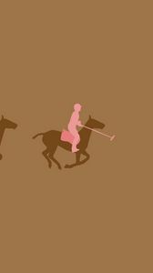 Preview wallpaper horse, rider, figure