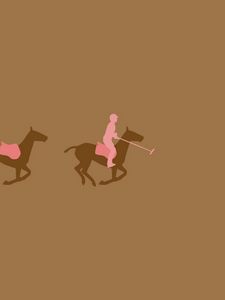 Preview wallpaper horse, rider, figure