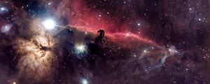 Preview wallpaper horsehead nebula, galaxy, space, stars, clouds, universe