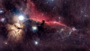 Preview wallpaper horsehead nebula, galaxy, space, stars, clouds, universe