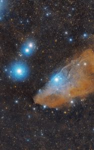 Preview wallpaper horsehead nebula, nebula, stars, glare, space