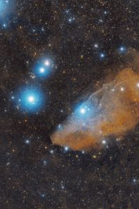 Preview wallpaper horsehead nebula, nebula, stars, glare, space