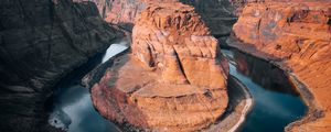 Preview wallpaper horseshoe bend, rocks, river, arizona, usa