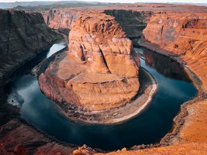 Preview wallpaper horseshoe bend, rocks, river, arizona, usa