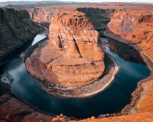 Preview wallpaper horseshoe bend, rocks, river, arizona, usa