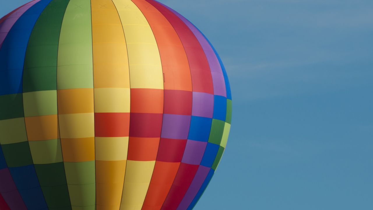 Wallpaper hot air balloon, colorful, sky