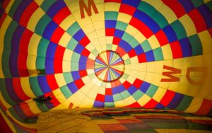 Preview wallpaper hot air balloon, dome, fabric, colorful