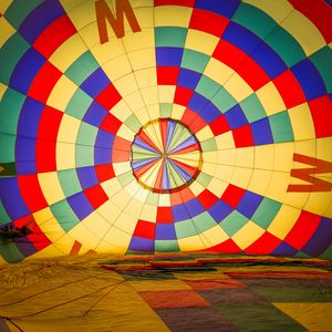 Preview wallpaper hot air balloon, dome, fabric, colorful