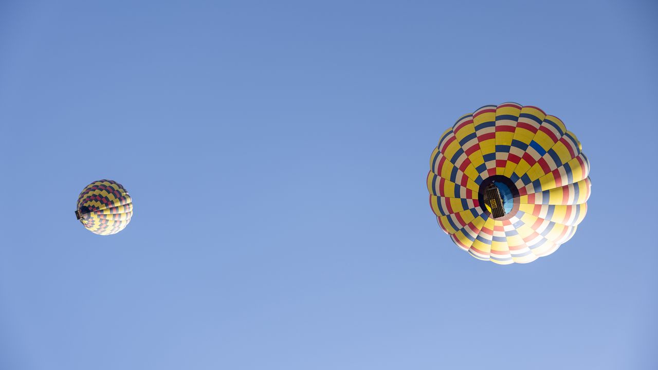Wallpaper hot air balloon, sky, flight, colorful