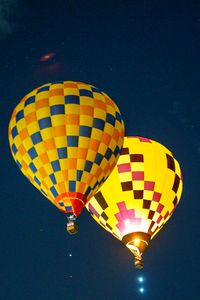 Preview wallpaper hot air balloon, travel, clouds, sky, flight, height, dark