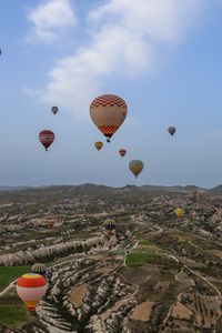 Preview wallpaper hot air balloons, height, relief