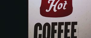 Preview wallpaper hot coffee, inscription, teapot