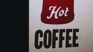 Preview wallpaper hot coffee, inscription, teapot