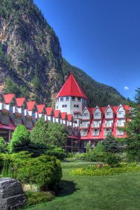 Preview wallpaper hotel, canmore, canada, nature