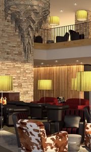 Preview wallpaper hotel, reception, design, interior design, project