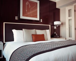 Preview wallpaper hotel, room, bed, furniture, design, interior