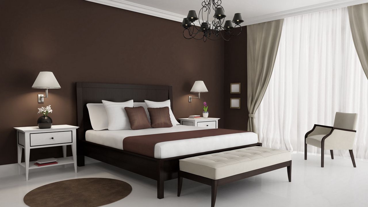 Wallpaper hotel, room, bed, furniture, luxury